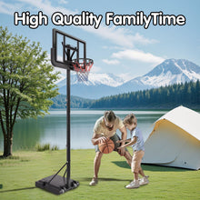 Load image into Gallery viewer, Basketball Hoop Basketball System 4.76-10ft Height Adjustable with 4 Basketball, Net Pocket, Inflator Set
