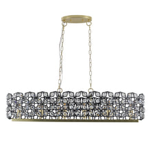 Load image into Gallery viewer, Modern Champagne Gold Oval Crystal ceiling chandelier  Luxury Home Decor Light Fixture
