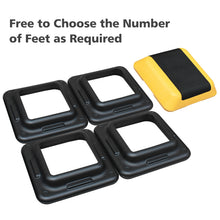 Load image into Gallery viewer, Height-Adjustable Step Aerobics Platform Fitness Equipment Stepper Trainer Exercise Step Platform with 4 Riser Yellow
