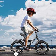 Load image into Gallery viewer, A14115 Kids Bike 14 inch for Boys &amp; Girls with Training Wheels, Freestyle Kids' Bicycle with fender and carrier.
