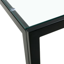Load image into Gallery viewer, Coffee Table Set of 2, Square Modern Table with Tempered Glass Finish for Living Room,Transparent

