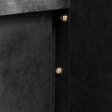 Load image into Gallery viewer, TREXM Unique Retro Silhouette Console Table with Open Style, Two Top Drawers for Entrance, Dinning Room, Living Room (Antique Black)
