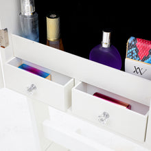 Load image into Gallery viewer, Fashion Simple Jewelry Storage Mirror Cabinet With LED Lights,For Living Room Or Bedroom
