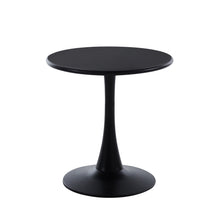 Load image into Gallery viewer, Modern 23.6'' Diameter Solid Metal Base Black Round End Table
