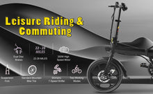 Load image into Gallery viewer, Adult Electric Bicycles 500 W Motor 15.5 MPH Max Speed, 16inch Tire, 42 V 10.4 AH Removable Battery for Electric Bike, Multi-Shock Absorption, City Commuter,  Fold able  Adult Electric Bicycle
