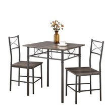 Load image into Gallery viewer, 3-Piece Kitchen Dining Room Table Set Grey Chair
