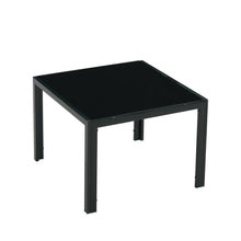 Load image into Gallery viewer, Coffee Table Set of 2, Square Modern Table with Tempered Glass Finish for Living Room,Black
