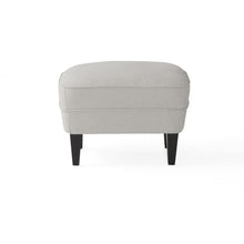 Load image into Gallery viewer, Contemporary Light Grey Fabric Club Chair and Ottoman Set, Stylish Upholstered Armchair with Matching Ottoman, Ideal for Modern Living Room Comfort and Style
