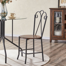 Load image into Gallery viewer, 5-Piece Tempered Glass Table w/ 4 Chairs,Modern Round Dining Table Furniture Set for Home, Kitchen, Dining Room,Dining Table and Chair

