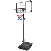 Load image into Gallery viewer, Portable Basketball Goal System with Stable Base and Wheels, use for Indoor Outdoor teenagers youth height adjustable 5.6 to 7ft Basketball Hoop 28 Inch Backboard
