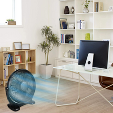 Load image into Gallery viewer, Simple Deluxe 14 Inch 3-Speed Plastic Floor Fans Oscillating Quiet for Home Commercial, Residential, and Greenhouse Use, Outdoor/Indoor, Black
