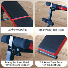 Load image into Gallery viewer, Multi-Position Adjustable Utility Bench for Home Gym Weightlifting and Strength Training, Sit-up Chair Collapsible Design
