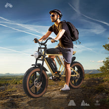 Load image into Gallery viewer, Electric Bike 20" x 4.0 Electric Bike for Adults with 750W Brushless Motor, 48V 34Ah Removable Dual Battery, Extra Long Cruising Range,7-Speed Transmission UL Certified
