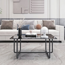 Load image into Gallery viewer, Modern Tempered Glass Tea Table Coffee Table, Table for Living Room,Black

