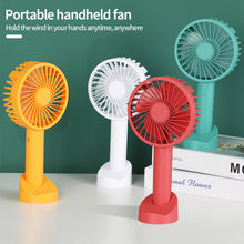 Load image into Gallery viewer, Portable Fan Handheld USB Rechargeable Pocket Air Cooler Mini Fan Quiet Travel Cooler Outdoor Cooling Fan
