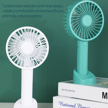 Load image into Gallery viewer, Portable Fan Handheld USB Rechargeable Pocket Air Cooler Mini Fan Quiet Travel Cooler Outdoor Cooling Fan
