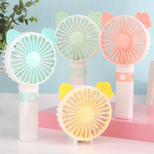 Load image into Gallery viewer, Portable Fan Handheld USB Rechargeable Mini Folding Fan Travel Outdoor Home Office Quiet Collapsible Desk Air Cooler Fan
