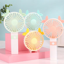Load image into Gallery viewer, Portable Fan Handheld USB Rechargeable Mini Folding Fan Travel Outdoor Home Office Quiet Collapsible Desk Air Cooler Fan
