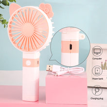 Load image into Gallery viewer, Portable Fan Handheld USB Rechargeable Mini Folding Fan Travel Outdoor Home Office Quiet Collapsible Desk Air Cooler Fan
