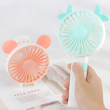 Load image into Gallery viewer, Portable Fan Handheld USB Rechargeable Mini Folding Fan Travel Outdoor Home Office Quiet Collapsible Desk Air Cooler Fan
