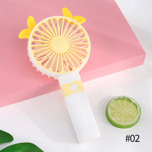 Load image into Gallery viewer, Portable Fan Handheld USB Rechargeable Mini Folding Fan Travel Outdoor Home Office Quiet Collapsible Desk Air Cooler Fan
