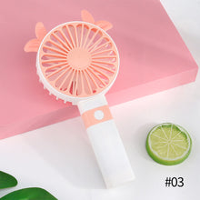 Load image into Gallery viewer, Portable Fan Handheld USB Rechargeable Mini Folding Fan Travel Outdoor Home Office Quiet Collapsible Desk Air Cooler Fan
