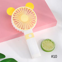 Load image into Gallery viewer, Portable Fan Handheld USB Rechargeable Mini Folding Fan Travel Outdoor Home Office Quiet Collapsible Desk Air Cooler Fan
