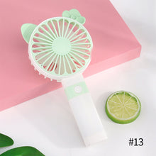 Load image into Gallery viewer, Portable Fan Handheld USB Rechargeable Mini Folding Fan Travel Outdoor Home Office Quiet Collapsible Desk Air Cooler Fan

