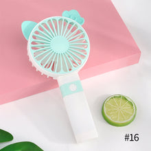 Load image into Gallery viewer, Portable Fan Handheld USB Rechargeable Mini Folding Fan Travel Outdoor Home Office Quiet Collapsible Desk Air Cooler Fan
