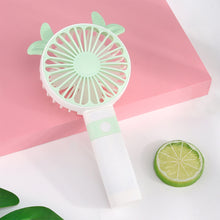 Load image into Gallery viewer, Portable Fan Handheld USB Rechargeable Mini Folding Fan Travel Outdoor Home Office Quiet Collapsible Desk Air Cooler Fan
