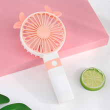 Load image into Gallery viewer, Portable Fan Handheld USB Rechargeable Mini Folding Fan Travel Outdoor Home Office Quiet Collapsible Desk Air Cooler Fan
