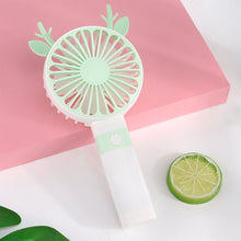 Load image into Gallery viewer, Portable Fan Handheld USB Rechargeable Mini Folding Fan Travel Outdoor Home Office Quiet Collapsible Desk Air Cooler Fan

