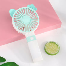 Load image into Gallery viewer, Portable Fan Handheld USB Rechargeable Mini Folding Fan Travel Outdoor Home Office Quiet Collapsible Desk Air Cooler Fan
