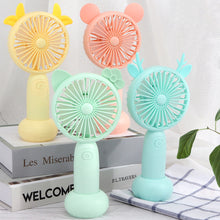 Load image into Gallery viewer, USB Rechargeable Handheld Mini Fan Air Cooler Electric Cooling Fan Travel Outdoor Office Light-weight Pocket Fan
