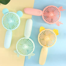 Load image into Gallery viewer, USB Rechargeable Handheld Mini Fan Air Cooler Electric Cooling Fan Travel Outdoor Office Light-weight Pocket Fan
