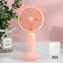 Load image into Gallery viewer, USB Rechargeable Handheld Mini Fan Air Cooler Electric Cooling Fan Travel Outdoor Office Light-weight Pocket Fan
