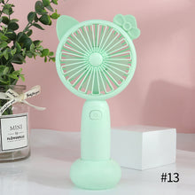 Load image into Gallery viewer, USB Rechargeable Handheld Mini Fan Air Cooler Electric Cooling Fan Travel Outdoor Office Light-weight Pocket Fan
