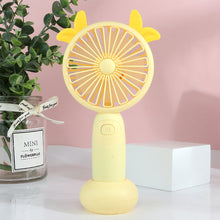 Load image into Gallery viewer, USB Rechargeable Handheld Mini Fan Air Cooler Electric Cooling Fan Travel Outdoor Office Light-weight Pocket Fan
