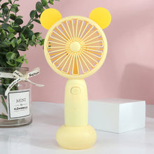 Load image into Gallery viewer, USB Rechargeable Handheld Mini Fan Air Cooler Electric Cooling Fan Travel Outdoor Office Light-weight Pocket Fan
