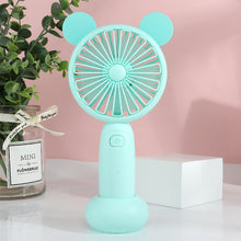 Load image into Gallery viewer, USB Rechargeable Handheld Mini Fan Air Cooler Electric Cooling Fan Travel Outdoor Office Light-weight Pocket Fan
