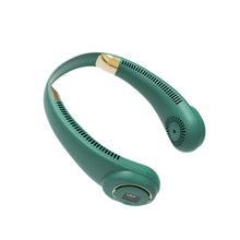 Load image into Gallery viewer, Mini Portable Bladeless Neck Fan 4000mah Rechargeable Air Cooler Cooling Fan Wearable Neckband Hanging Sports Fans
