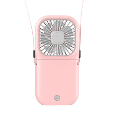 Load image into Gallery viewer, 3000mah Hanging Neck Fan USB Rechargeable Handheld Fan Adjustable Desktop Fan Air Cooler for Home Office Outdoor Travel
