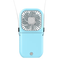 Load image into Gallery viewer, 3000mah Hanging Neck Fan USB Rechargeable Handheld Fan Adjustable Desktop Fan Air Cooler for Home Office Outdoor Travel
