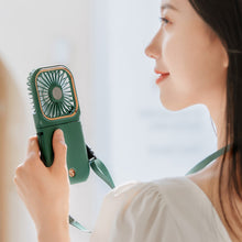 Load image into Gallery viewer, 3000mah Hanging Neck Fan USB Rechargeable Handheld Fan Adjustable Desktop Fan Air Cooler for Home Office Outdoor Travel
