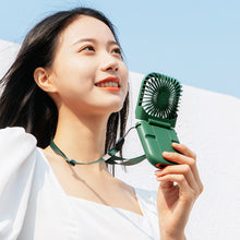 Load image into Gallery viewer, 3000mah Hanging Neck Fan USB Rechargeable Handheld Fan Adjustable Desktop Fan Air Cooler for Home Office Outdoor Travel
