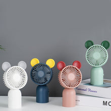 Load image into Gallery viewer, Cute 3 Speeds Adujustable Handheld Mini Fan Portable Desktop USB Charging Fan Summer Cooling Fan for Home Outdoor
