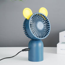 Load image into Gallery viewer, Cute 3 Speeds Adujustable Handheld Mini Fan Portable Desktop USB Charging Fan Summer Cooling Fan for Home Outdoor
