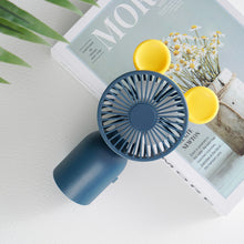 Load image into Gallery viewer, Cute 3 Speeds Adujustable Handheld Mini Fan Portable Desktop USB Charging Fan Summer Cooling Fan for Home Outdoor
