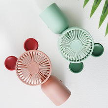 Load image into Gallery viewer, Cute 3 Speeds Adujustable Handheld Mini Fan Portable Desktop USB Charging Fan Summer Cooling Fan for Home Outdoor
