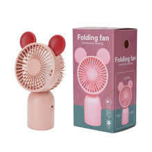 Load image into Gallery viewer, Cute 3 Speeds Adujustable Handheld Mini Fan Portable Desktop USB Charging Fan Summer Cooling Fan for Home Outdoor
